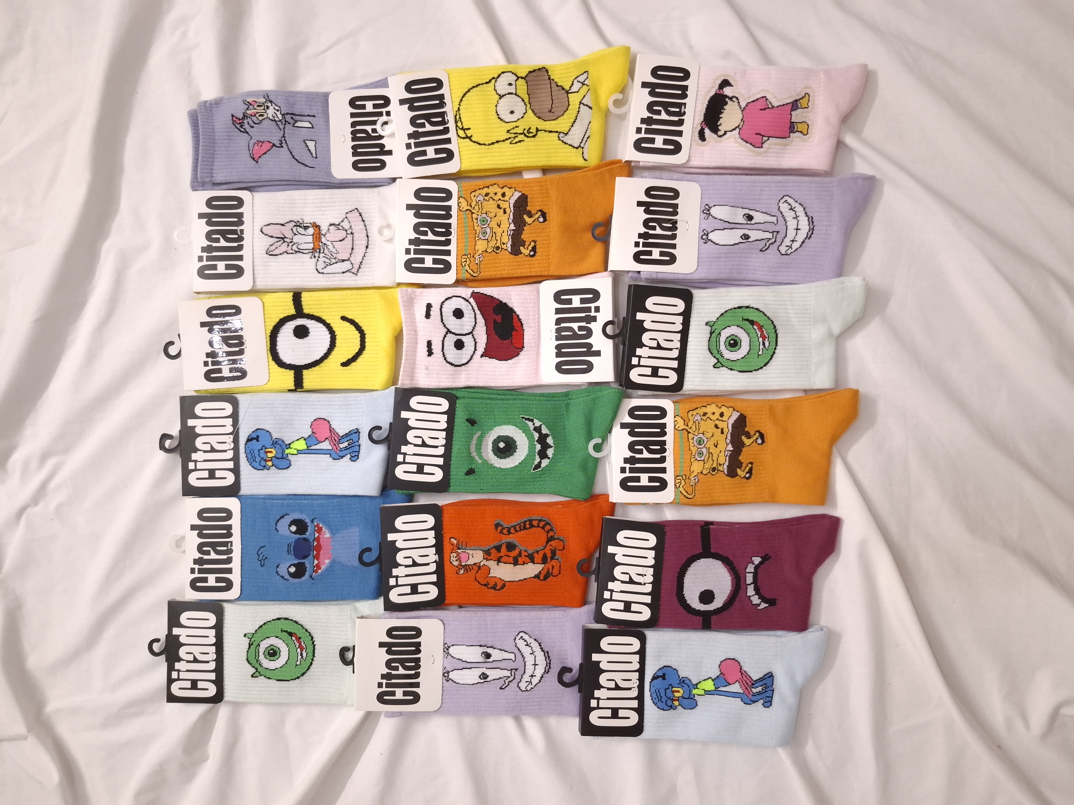 جوراب دخترانه مدل فانتزی جنس نخ پنبه