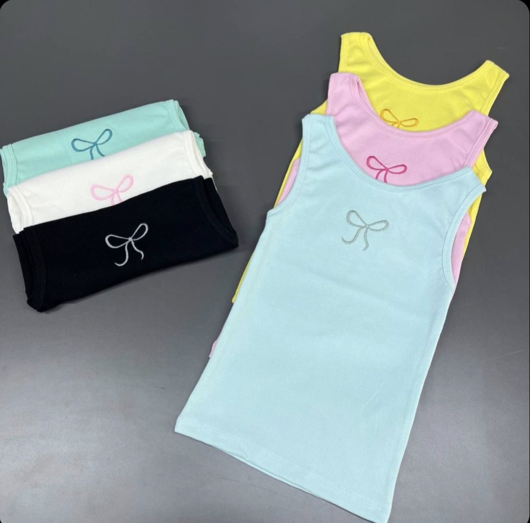 تاپ پاپیونی مدل گلدوزی شده جنس کبریتی